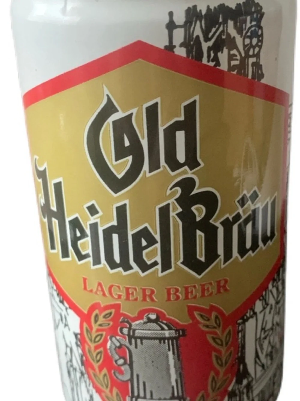 Vintage Beer Can Old Heidelbrau Lager Beer Brewed For Walgreens Pull Top Empty